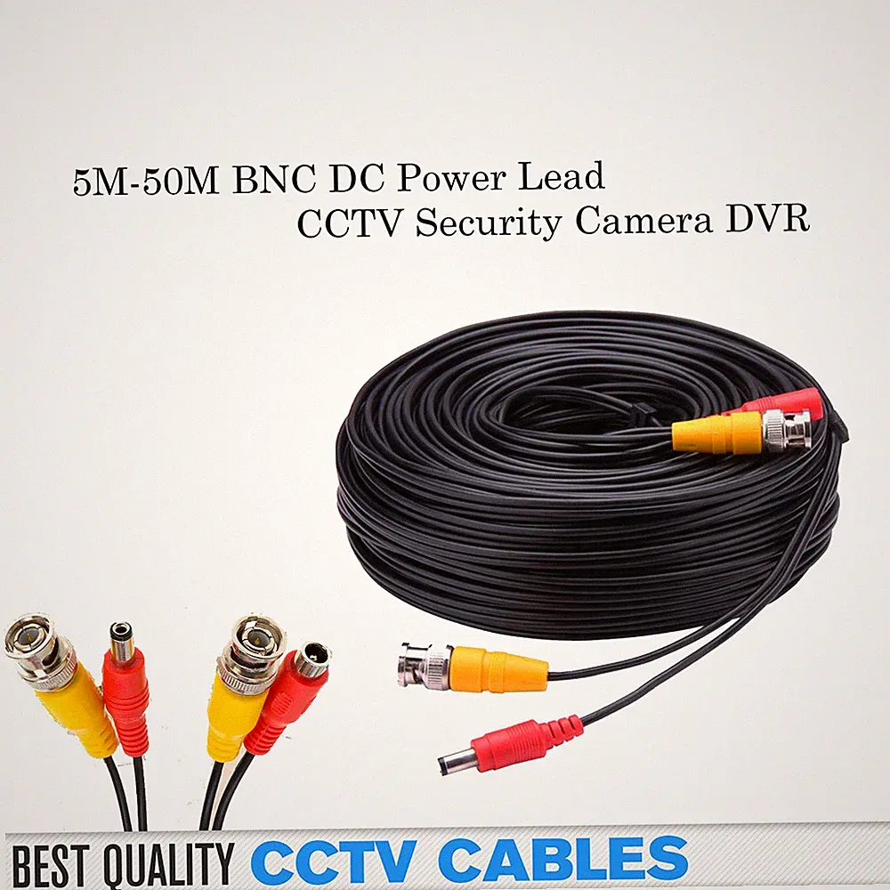 10 m 20 m 50 m BNC-Kabel Stromkabel Video DC CCTV Überwachungskamera DVR Recorder Kabel