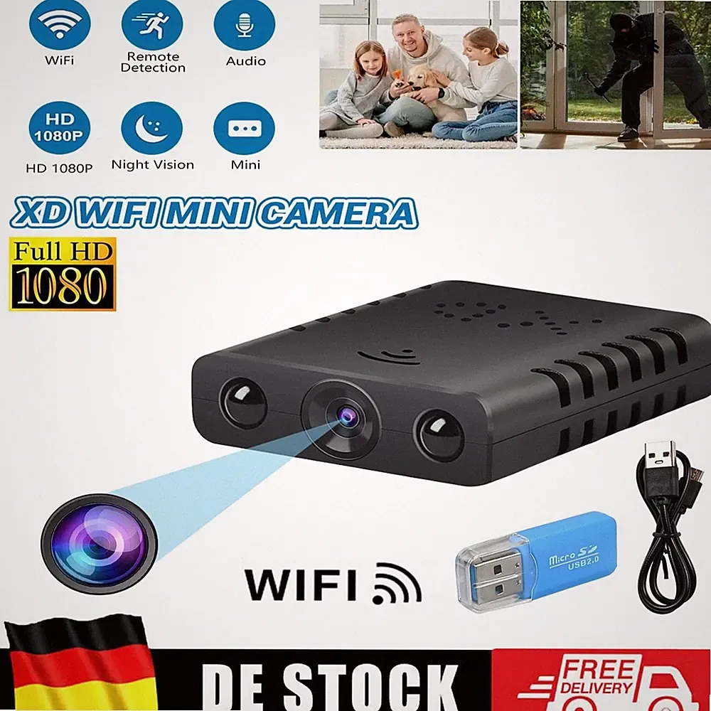 1080P Mini Kamera Aussen WiFi