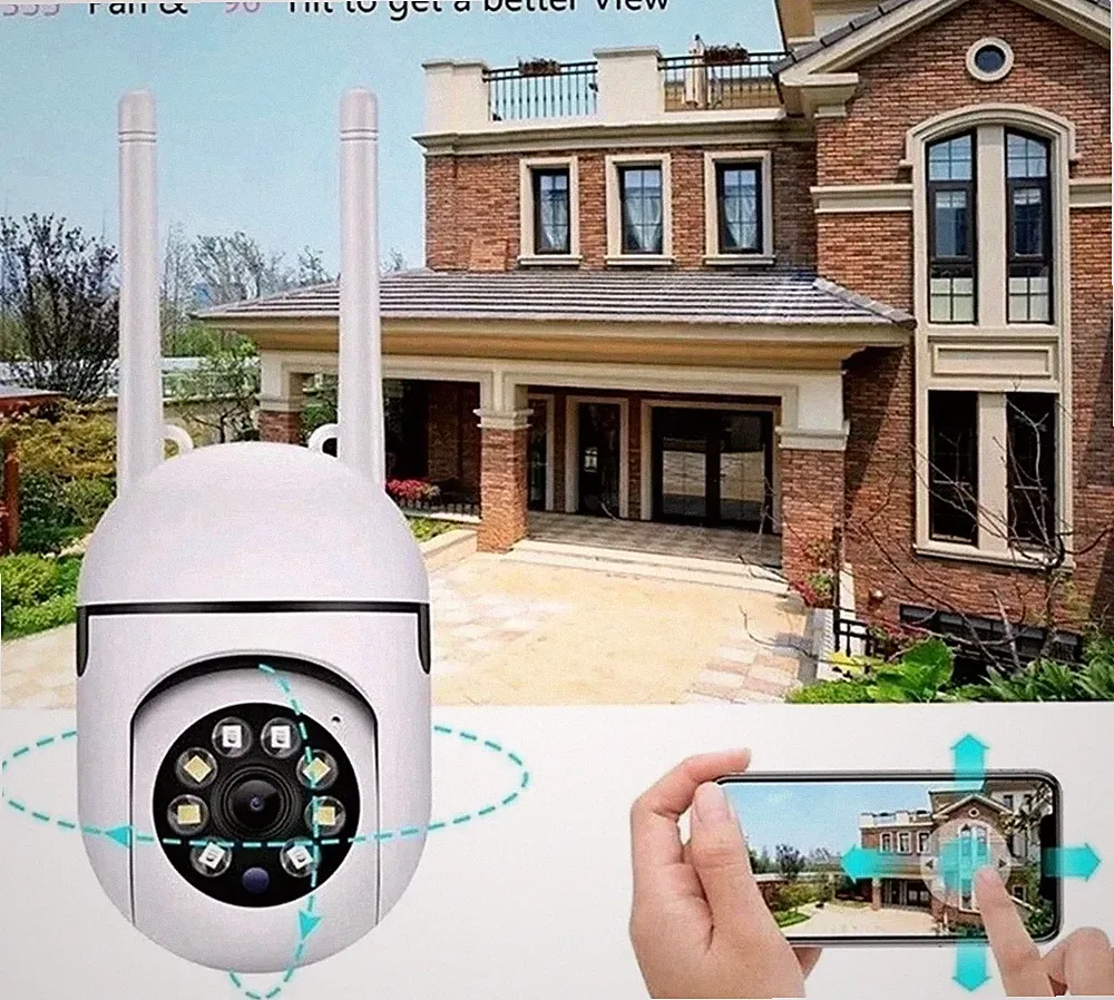 2.4G 1080P IP Kamera Wireless WIFI CCTV HD PTZ mit 32GB Karte