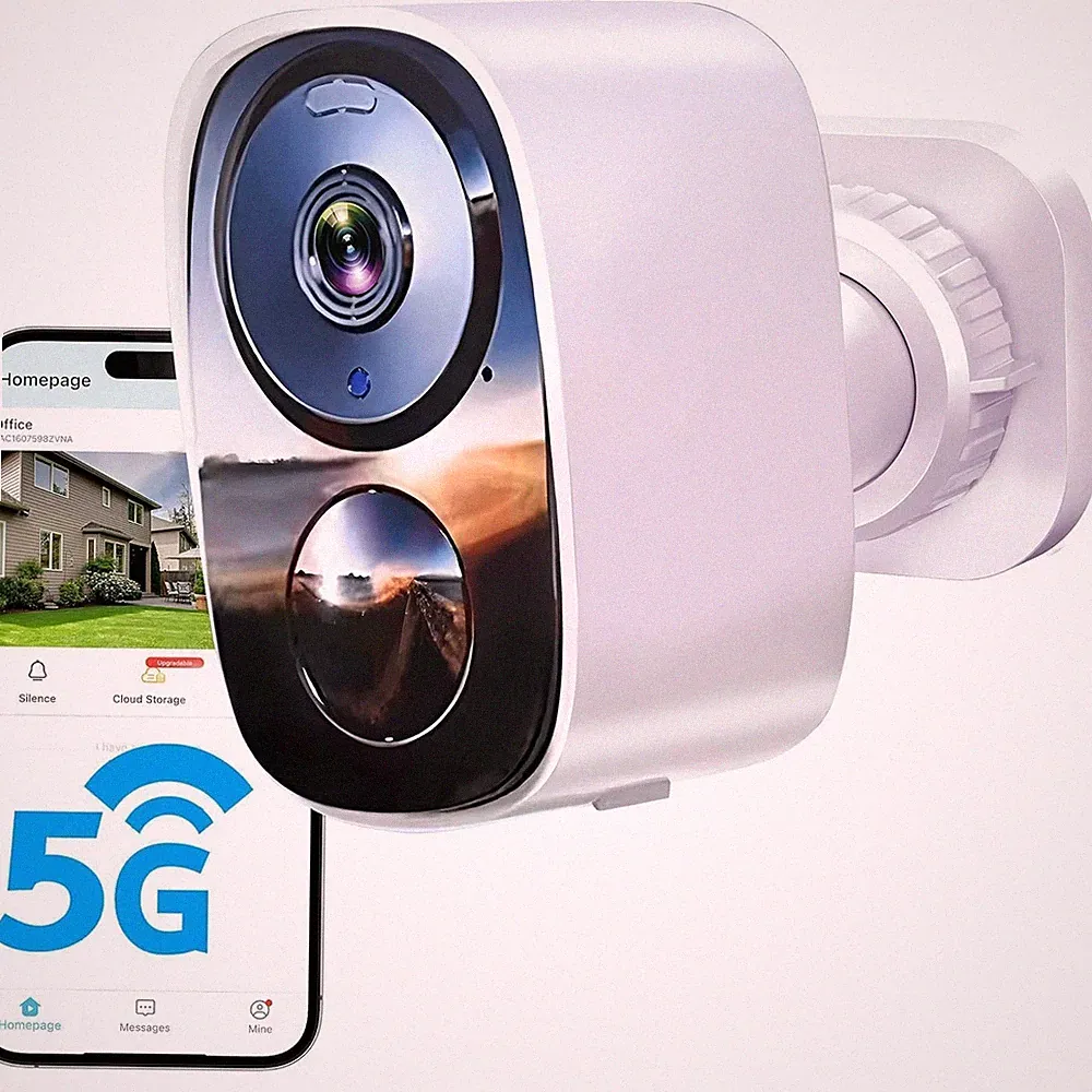 2K Überwachungskamera Außen Akku 2.4G 5G Kamera , cloud-speicher