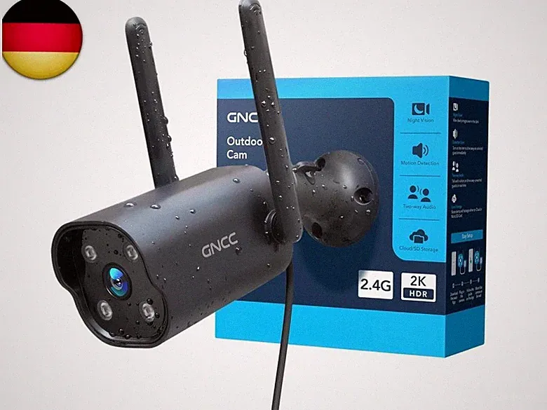 2K Überwachungskamera Aussen WLAN, Kamera Überwachung Aussen WLAN IP Outdoor K
