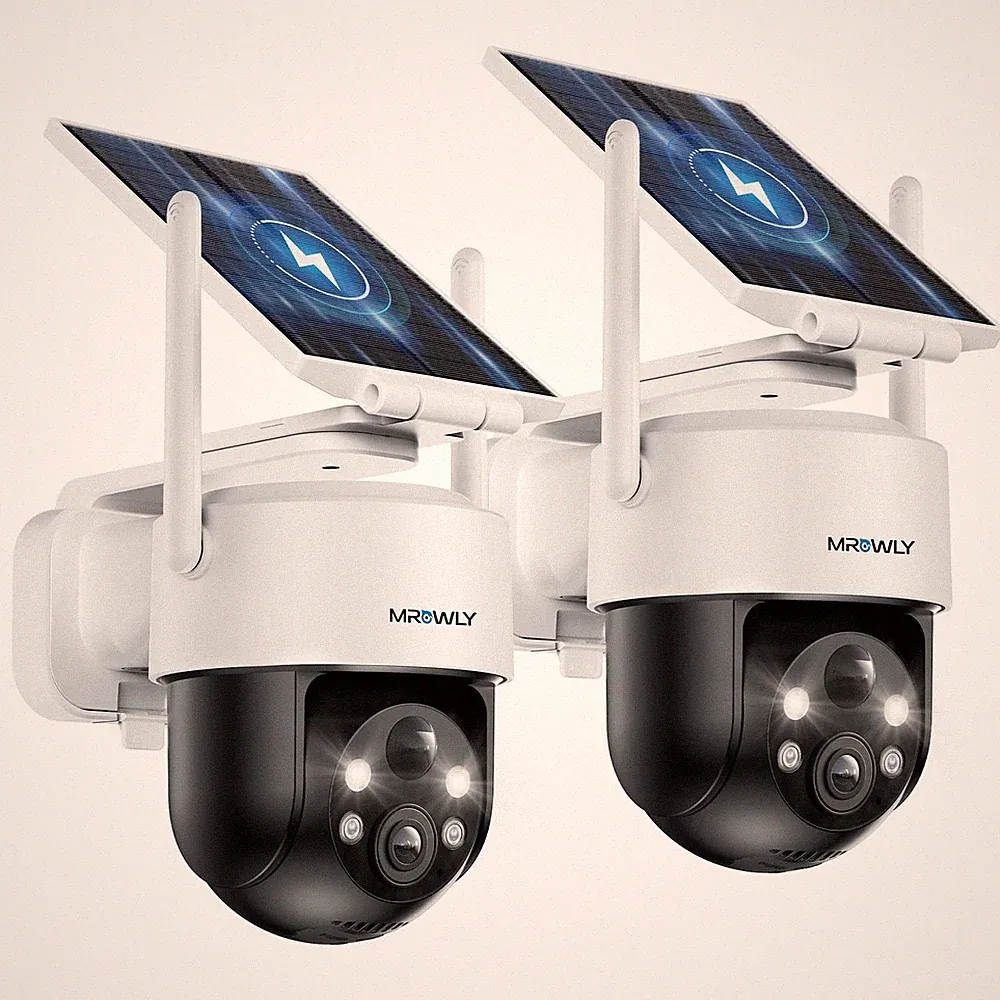Mrowly C12AT 2K Solar WLAN Kamera 2er Set