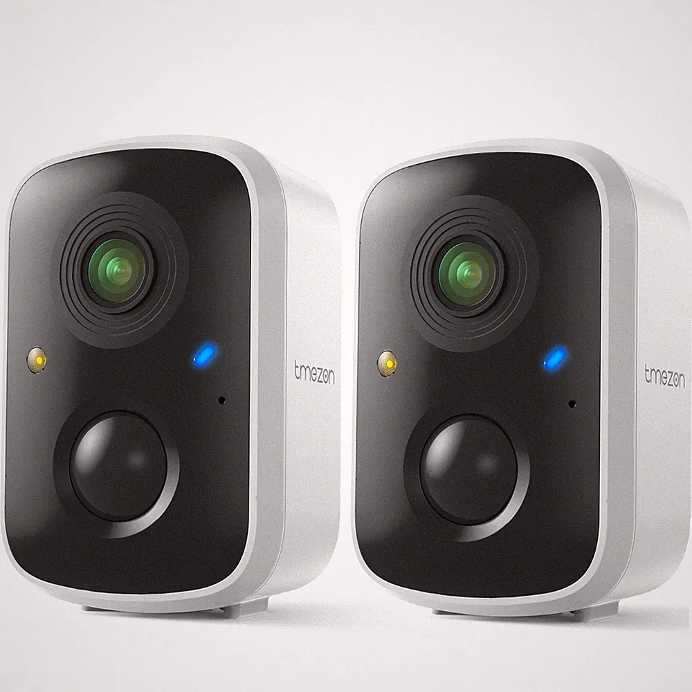 2PCS FUNK AKKU WLAN ÜBERWACHUNGSKAMERA WIFI IP KAMERA AUßEN Set 3MP NACHTSICHT