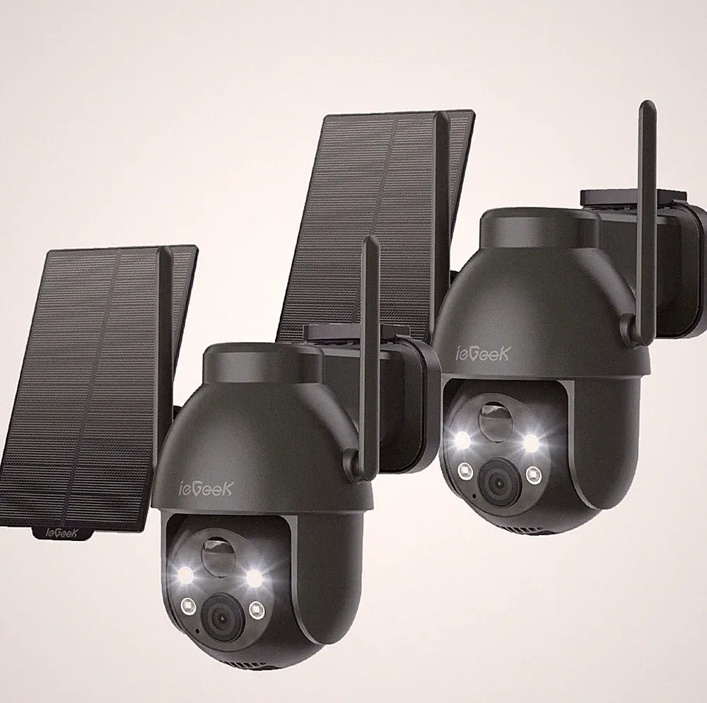 3MP ieGeek Überwachungskamera Aussen Akku Kabellos Solar Farb-Nachtsicht & Alexa