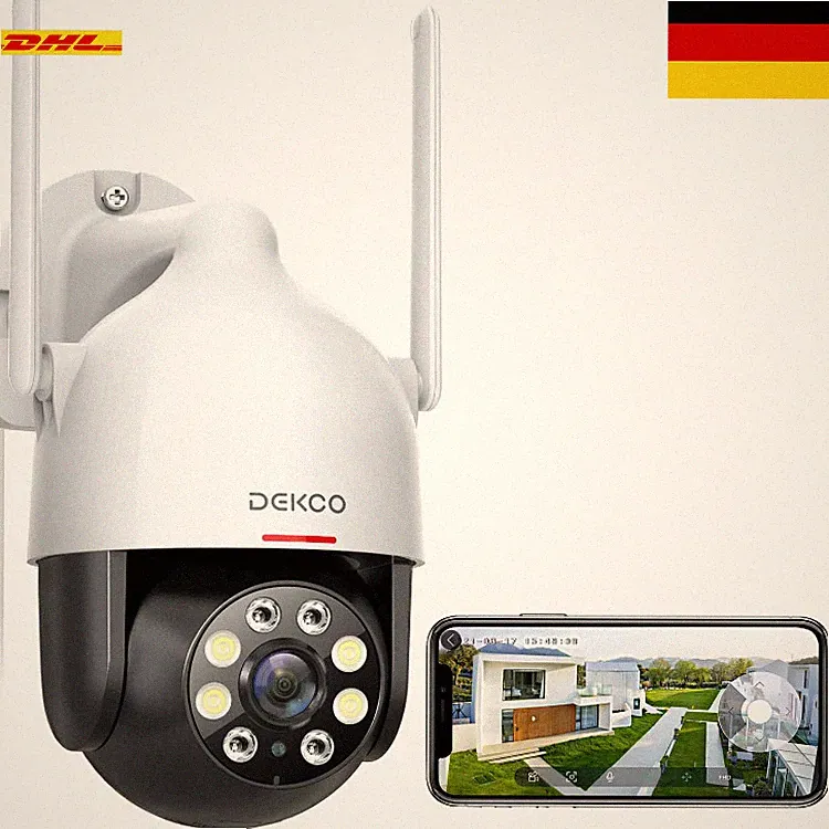3MP WLAN Überwachungskamera | 350° Drehbar | Nachtsicht