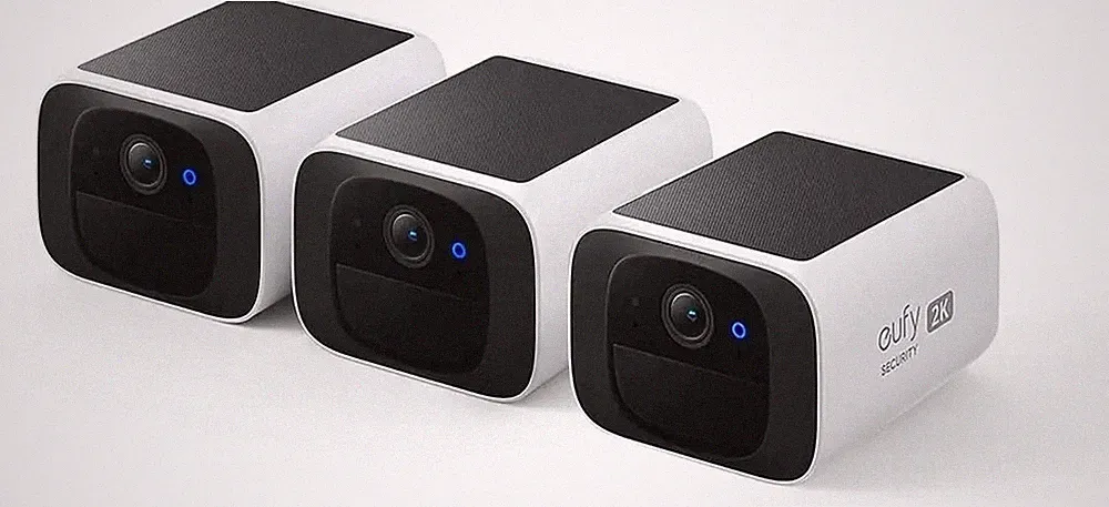 3x Pack eufy Security S220 SoloCam Solar Überwachungskamera 2K WLAN Außenbereich