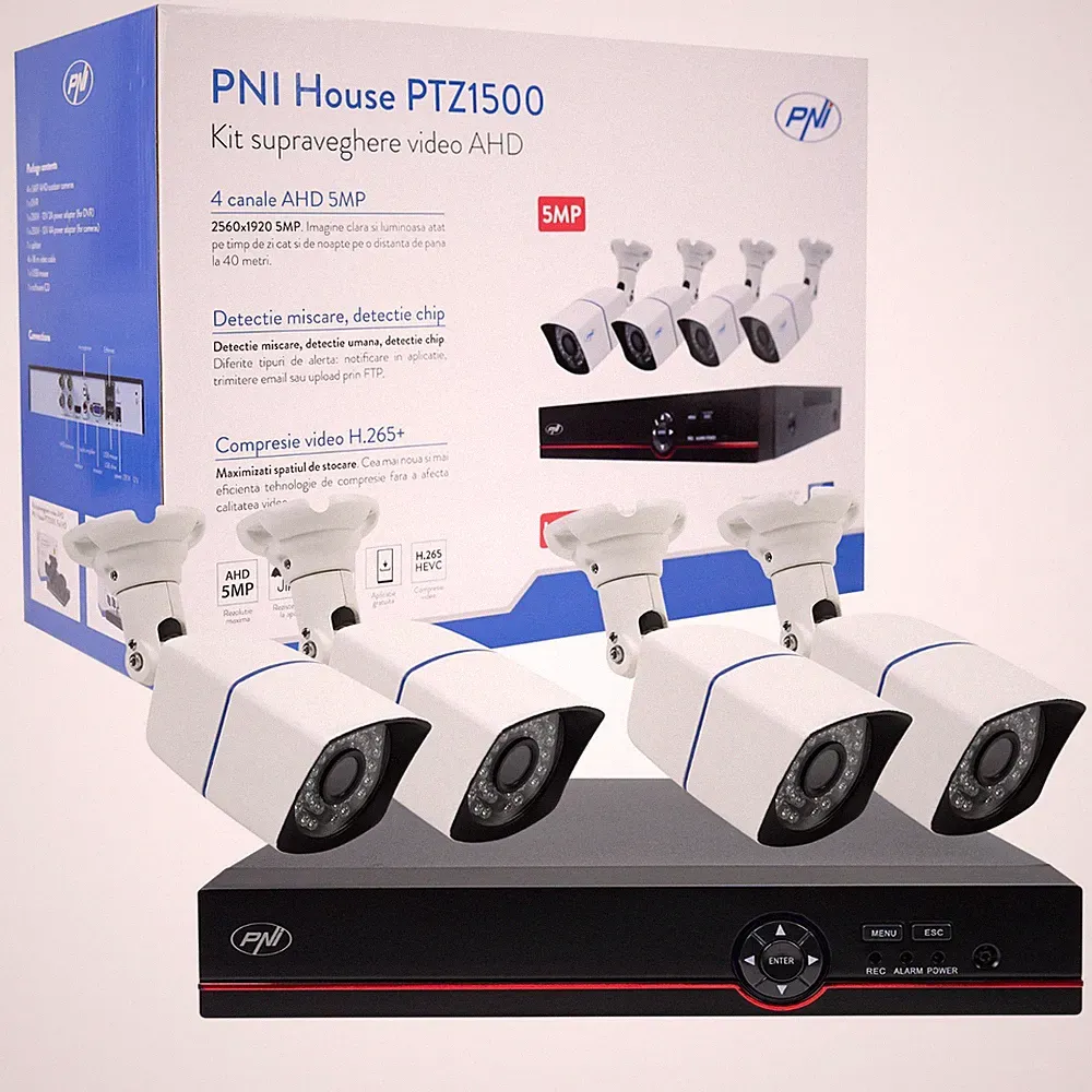 4 Kamera CCTV-System 4 Kanäle DVR 5MP HD Zuhause Außen Sicherheit Kit Brandneu