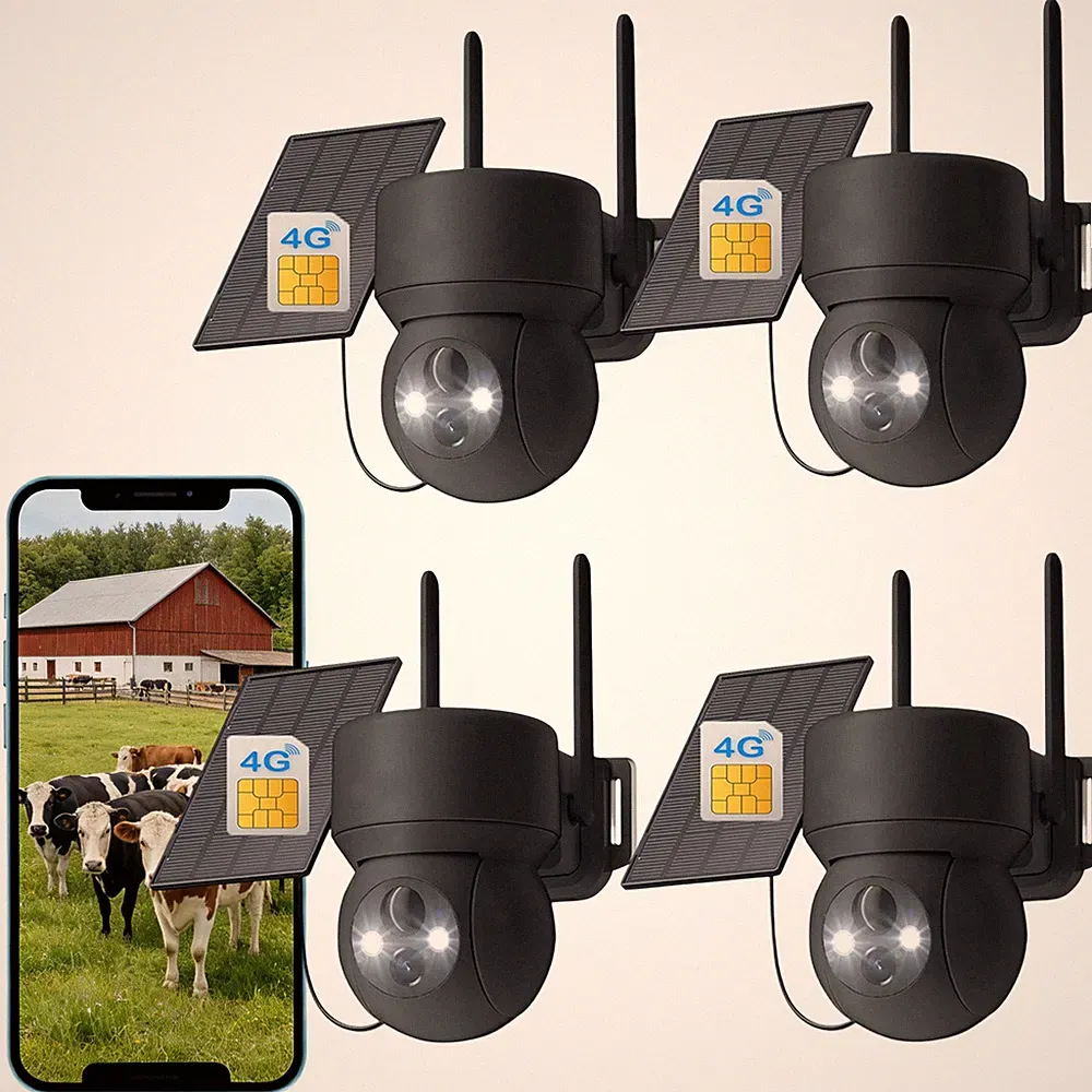 4G Kamera überwachungskamera aussen 3MP Camera mit Mobilfunk LTE SIM Karte PIR