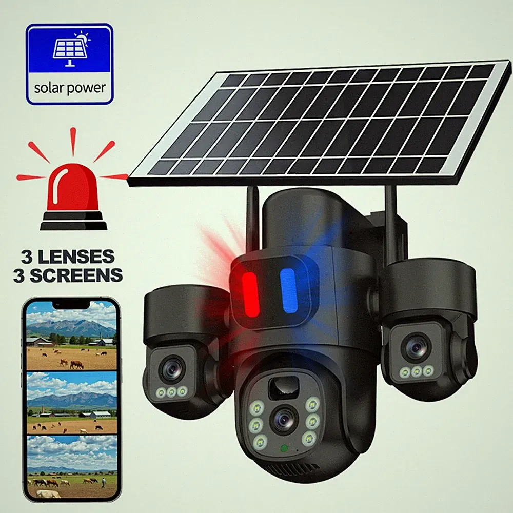 4G LTE 9MP Überwachungskamera Aussen WLAN PTZ WiFi IP 4K Kamera Outdoor Alert
