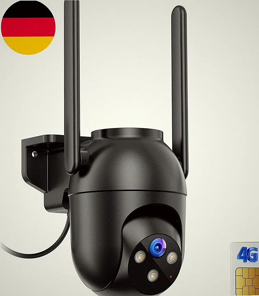 4G LTE Überwachungskamera Aussen Mit SIM: 2K HD Überwachungskamera Innen Ohne WL