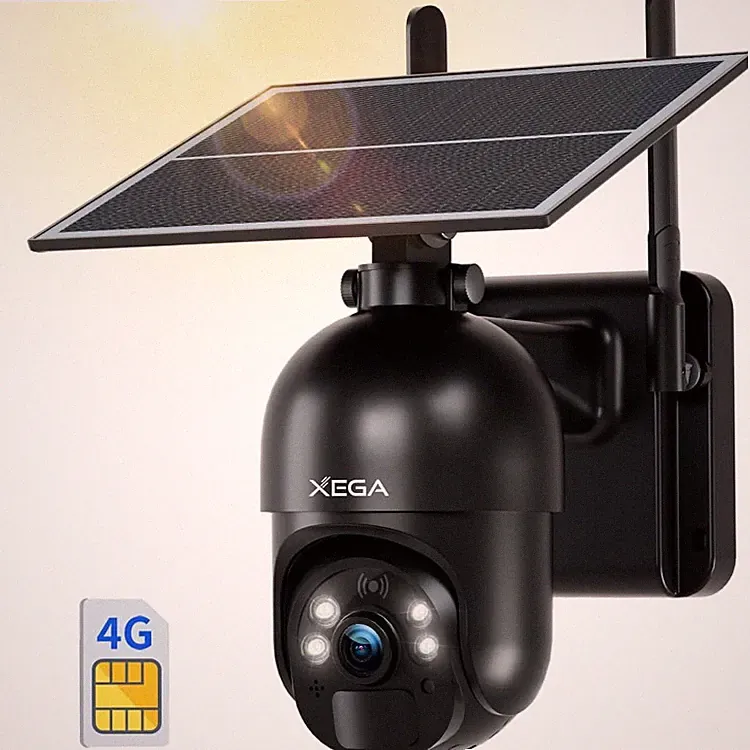 4G LTE Ueberwachungskamera aussen mit SIM Karte ohne WLAN Solar Kamera PTZ