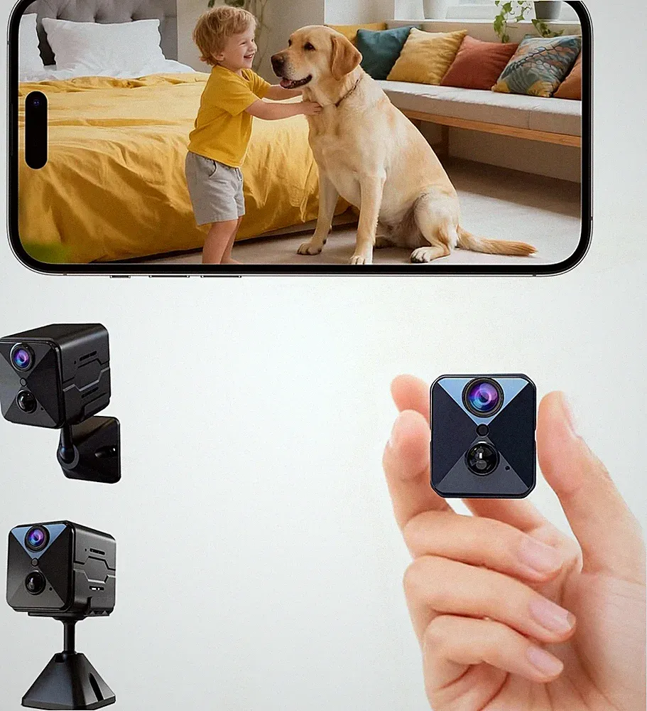 4K Mini Kamera Überwachungskamera Innen Akku