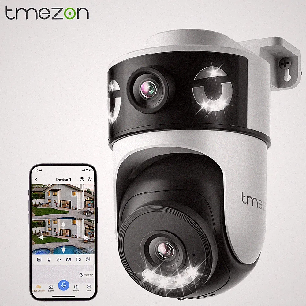 4MP 2.4G&5G WLAN Überwachungskamera Aussen 360° PTZ Automatische Verfolgung