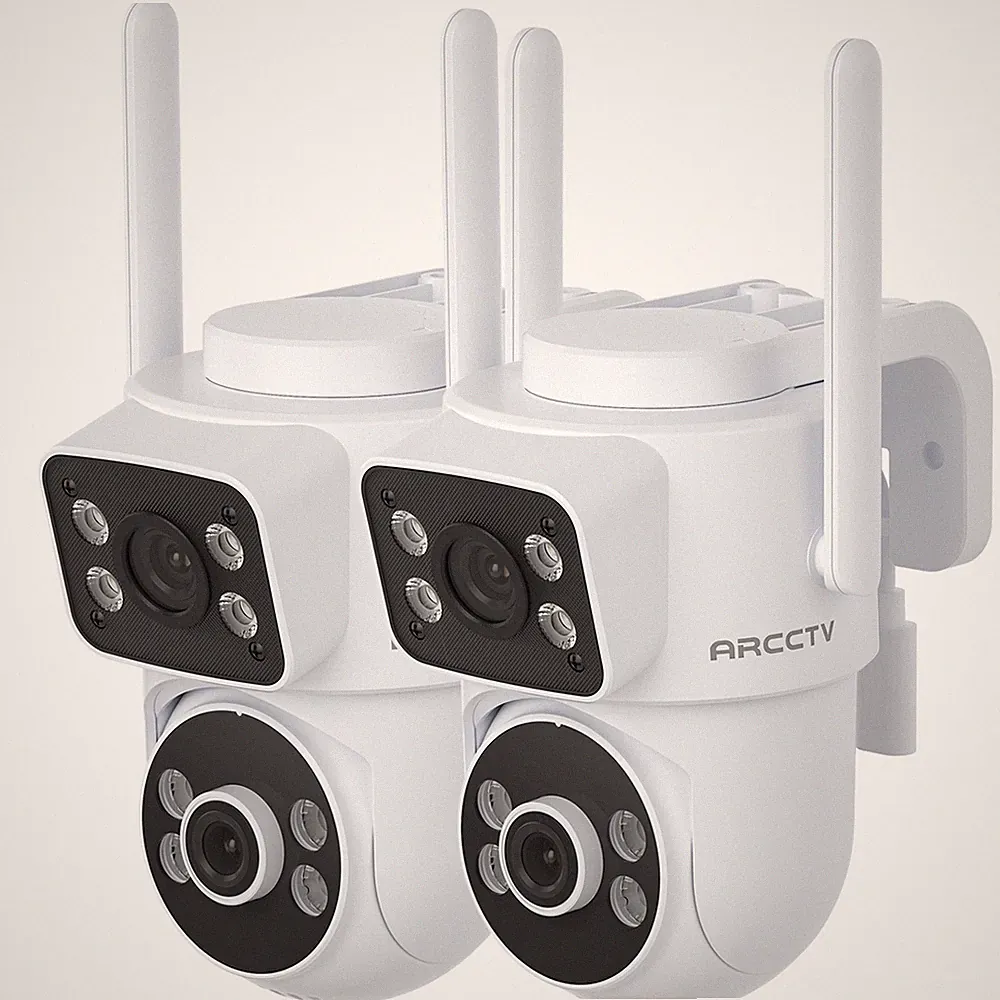 4MP 360°PTZ Funk Wifi WLAN Netzwerk Kamera Outdoor Außen Überwachungskamera Set