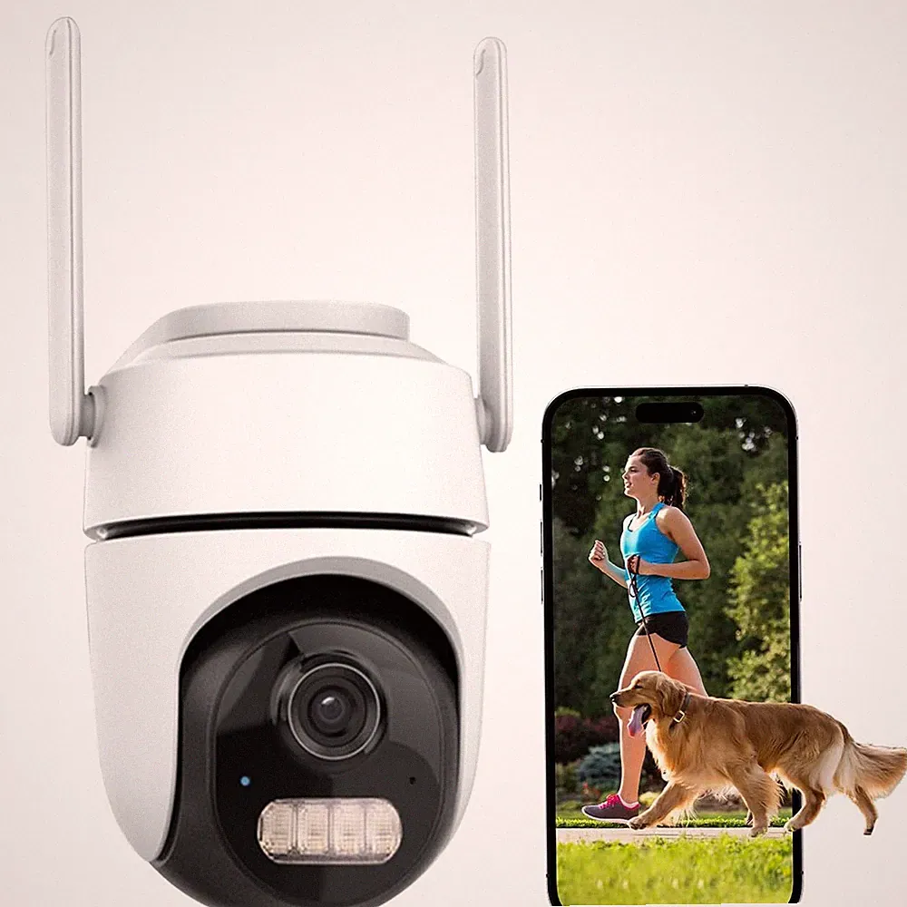 4MP WLAN Überwachungskamera Aussen 360° PTZ Automatische Verfolgung Nachtsicht·