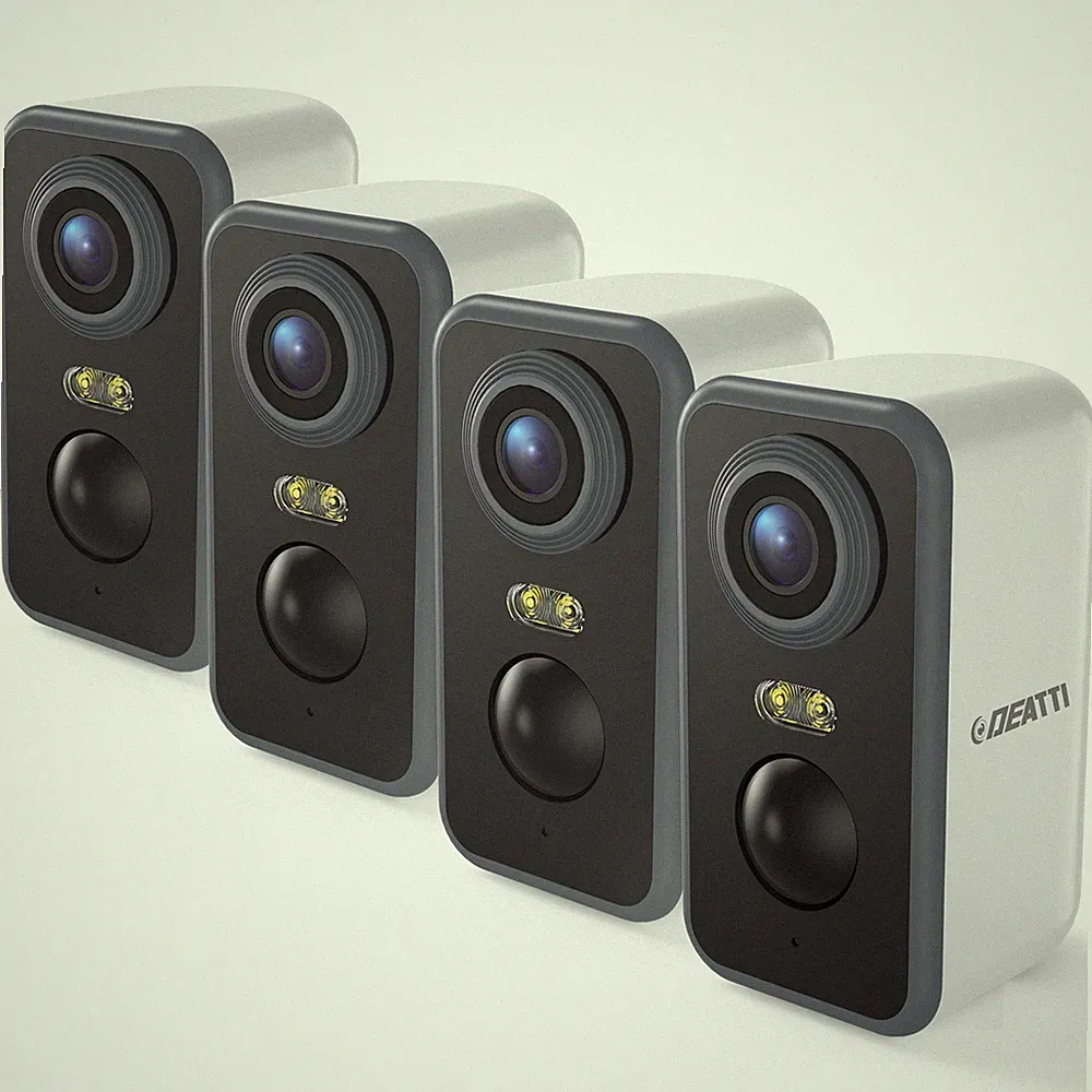 4PCS WLAN ÜBERWACHUNGSKAMERA AKKU FUNK IP NETZWERK HD AUßEN BEWEGUNGSMELDER 3MP