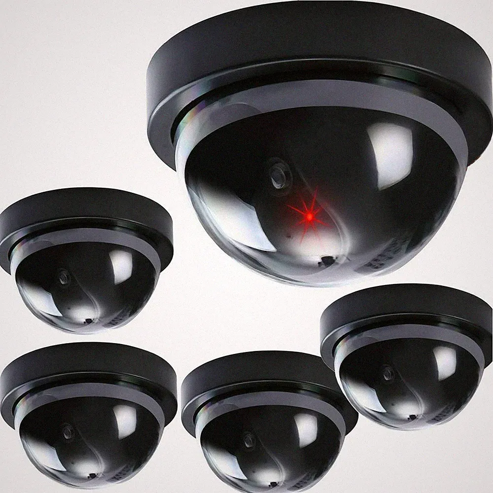 5 x OLYMPIA Dome LED Kamera Kameraattrappe Außenkamera Innenkamera Dummy Camera