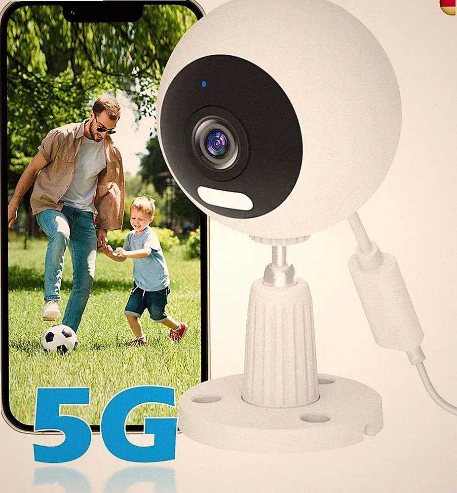 5G 3MP Kamera Überwachung Aussen/Innen, Überwachungskamera Aussen WLAN Camera In