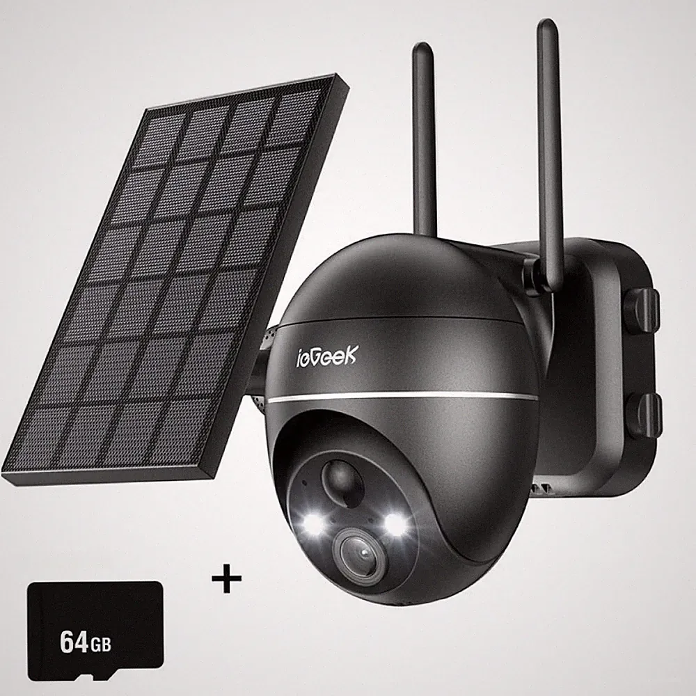5MP ieGeek PTZ Überwachungskamera Außen 9m PIR Bewegungssensor IP65, 2.4G WIFI