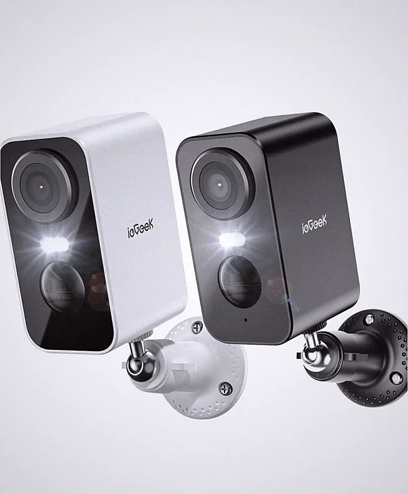 5MP ieGeek Überwachungskamera Aussen Akku Akku WLAN Nachtsicht IP65 h.265 5200mA