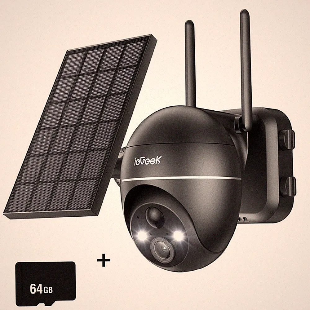 5MP ieGeek WiFi Überwachungskamera Außen 2.4G WIFI 9m PIR Bewegungssensor, IP65