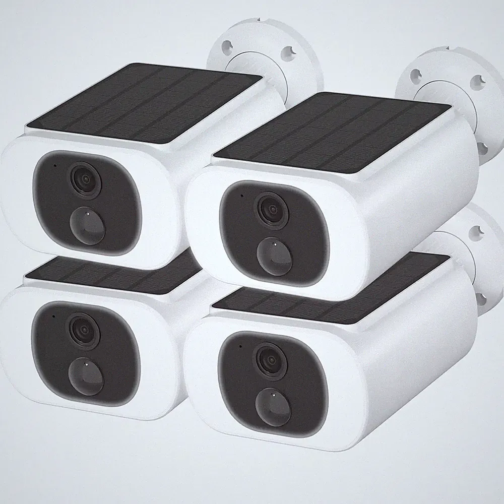 5MP Überwachungskamera Aussen Solar Akku Aussenkamera WLAN Kabellos mit Alexa