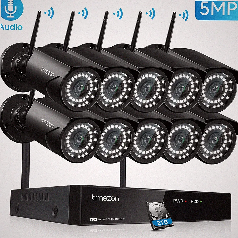 5MP WLAN FUNK Überwachungssystem Set