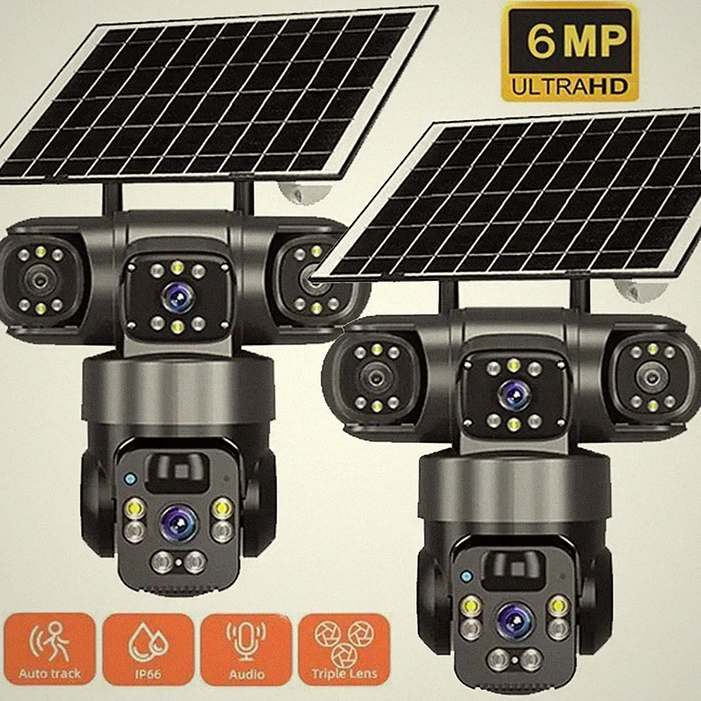 6MP WLAN Solar Überwachungskamera IP PTZ