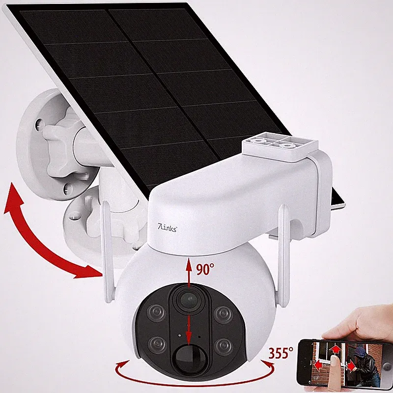7links Solar-IP-Kamera 2K Pan-Tilt