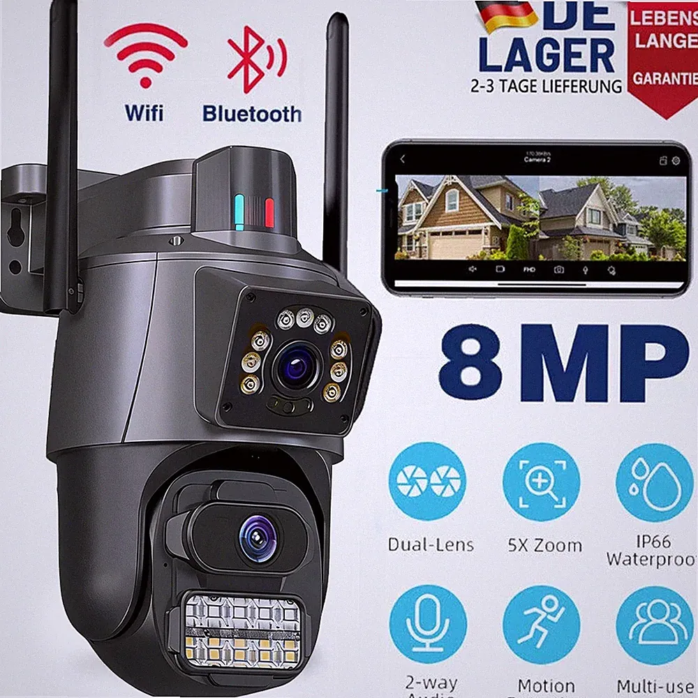GOOWAY SmartCam 8MP WLAN Außenkamera