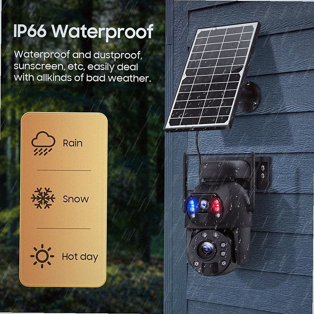 8MP WLAN Solar Überwachungskamera 20X PTZ