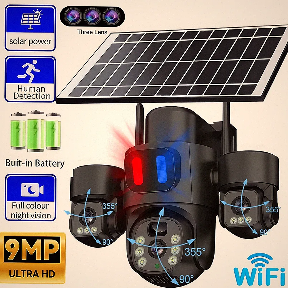 9MP Solar Kamera FUNK Überwachungskamera