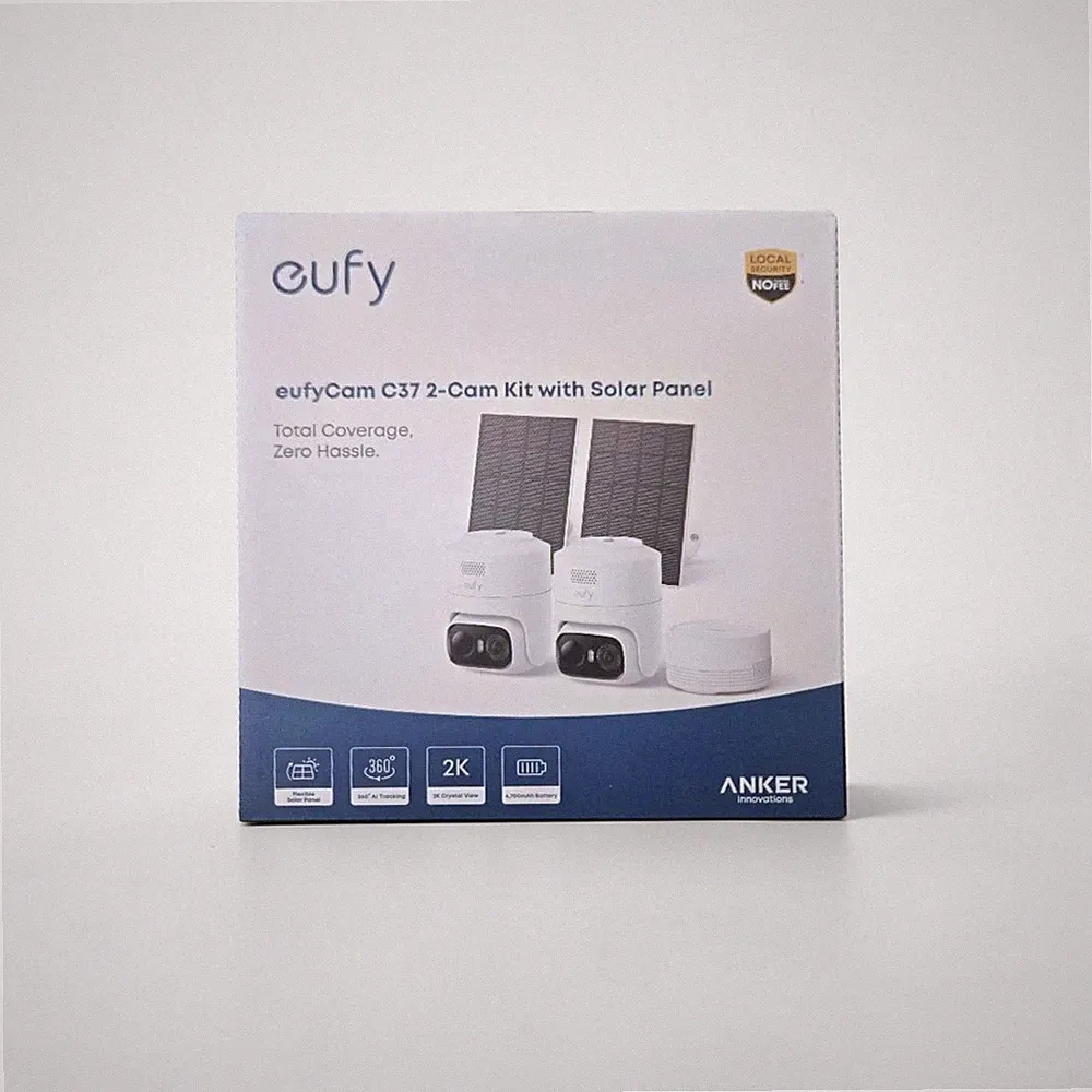 Anker Eufy eufyCam C37 2-Cam HomeBase Mini Kit 2K PTZ Solar Außenkamera IP65