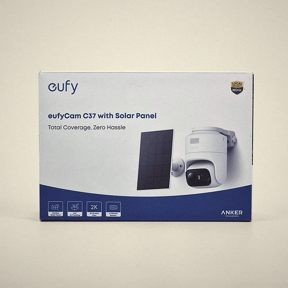Anker Eufy eufyCam C37 Pan-Tilt Outdoor Überwachungskamera Solar 2K 8x Zoom IP65