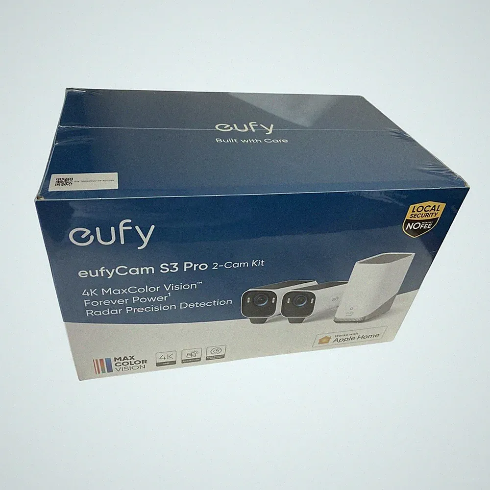 Anker Eufy eufyCam S3 Pro 2-Cam Kit 4K 8MP IP67 Outdoor Solar AI Face 135° WLAN