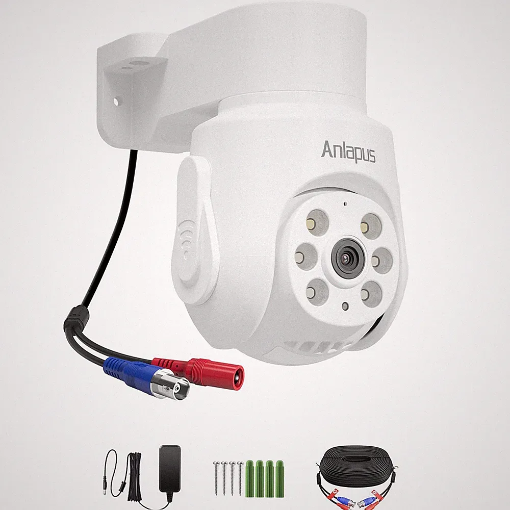 Anlapus 5MP TVI Dome Überwachungskamera mit Netzteil BNC Kabel 360° Schwenkbar