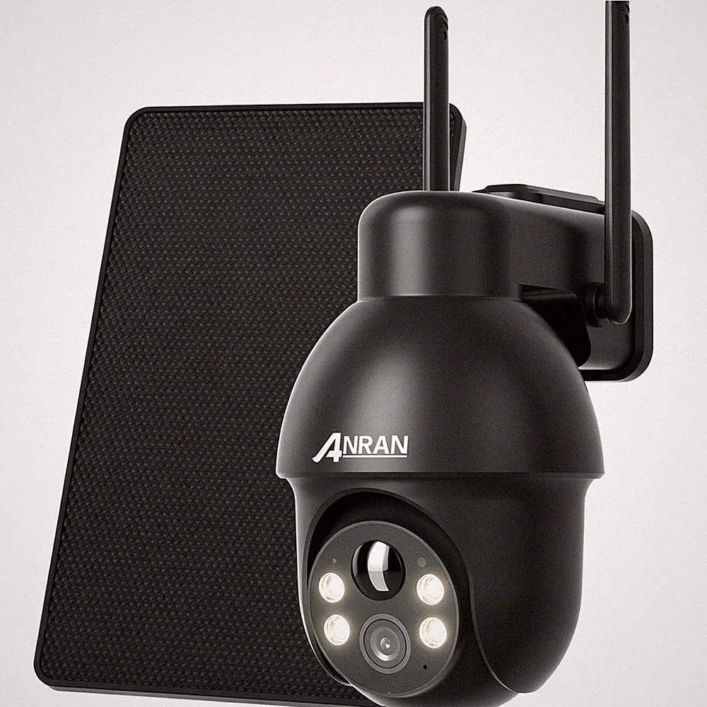 ANRAN 2K HD Überwachungskamera Aussen Akku Solar Kabellose WLAN Nachtsicht CCTV