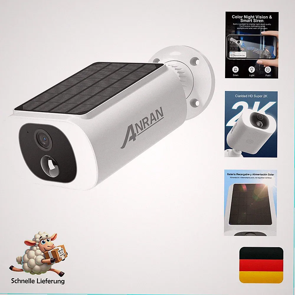 Anran 2K WLAN Überwachungskamera Außen