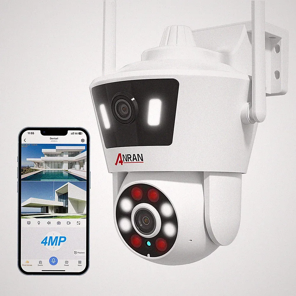 ANRAN 360° 4MP FUNK WIFI WLAN NETZWERK CAMERA Outdoor AUßEN ÜBERWACHUNGSKAMERA