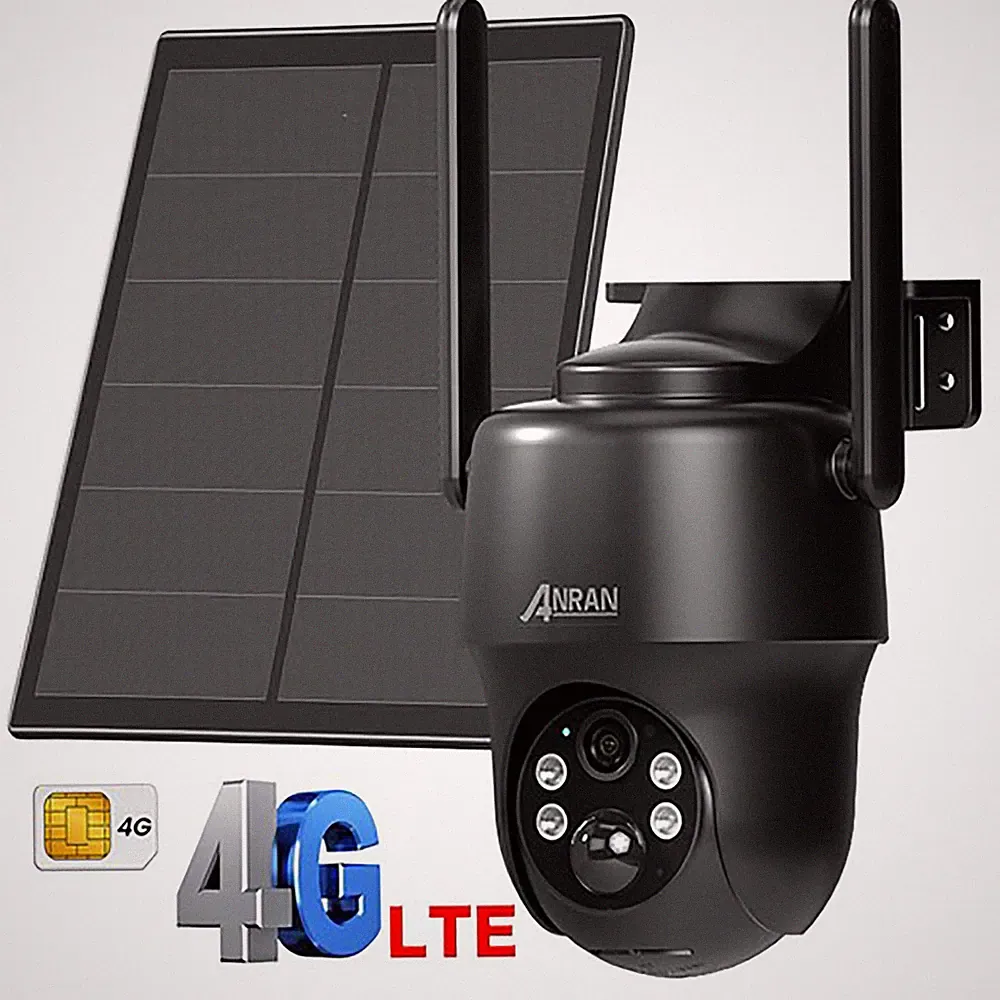 ANRAN 3MP 4G LTE Solar Überwachungskamera PTZ