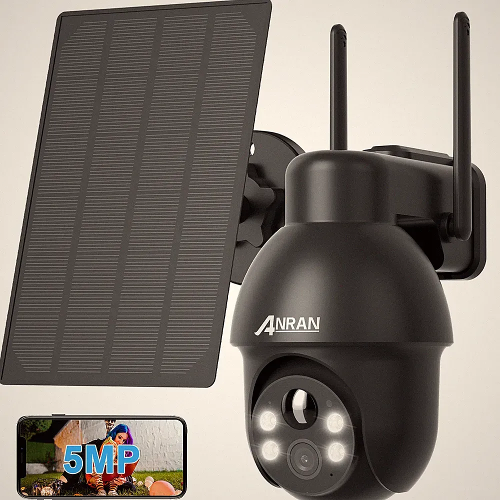 ANRAN 5MP Solar PTZ Kamera Set