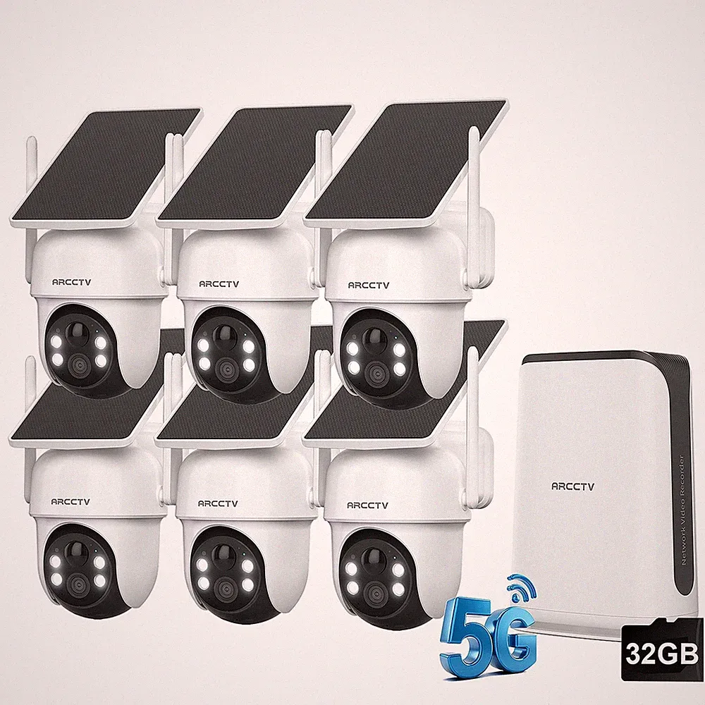 ANRAN ARCCTV 4MP Solar Kamera Set
