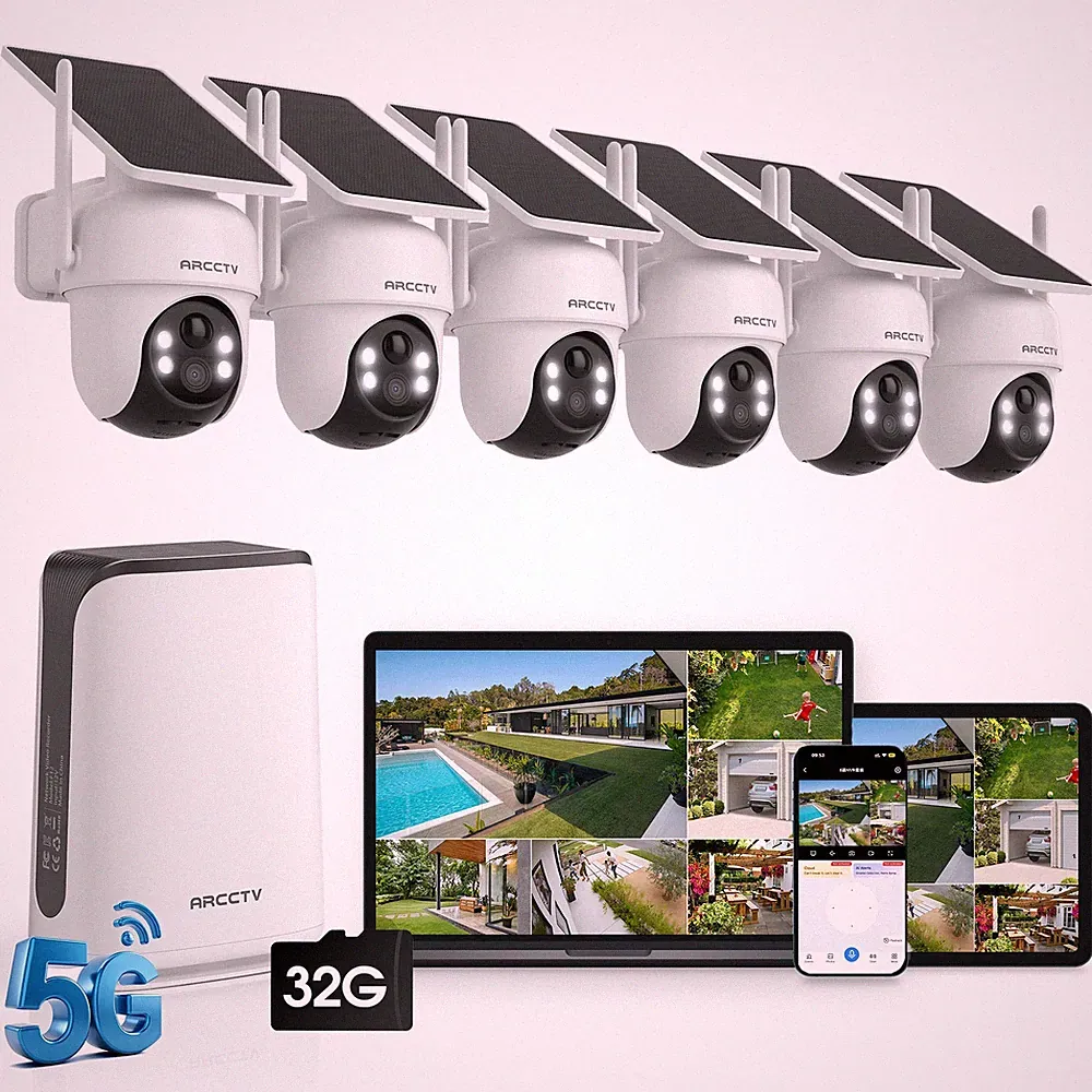ANRAN Q04 4MP Solar PTZ Kamera Set mit NVR