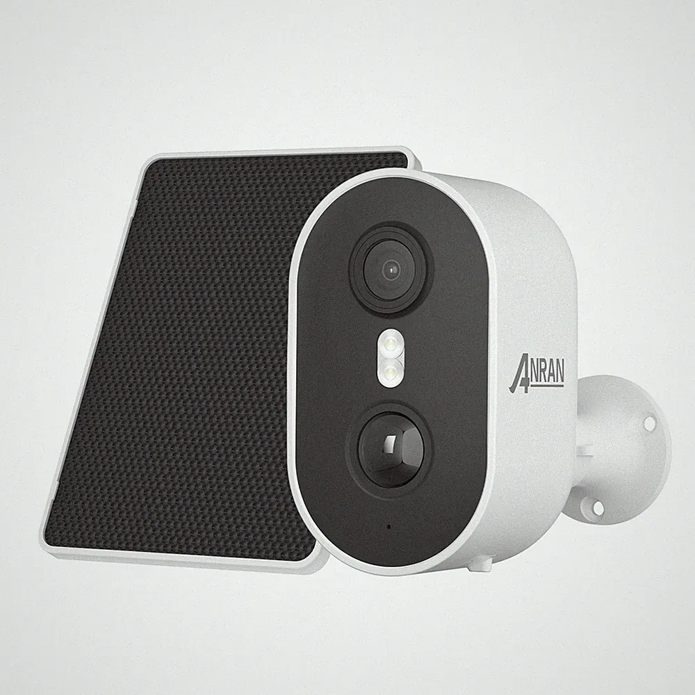 ANRAN WLAN Solar Überwachungskamera Set Aussen Heim CCTV Kabellose Akku Kamera
