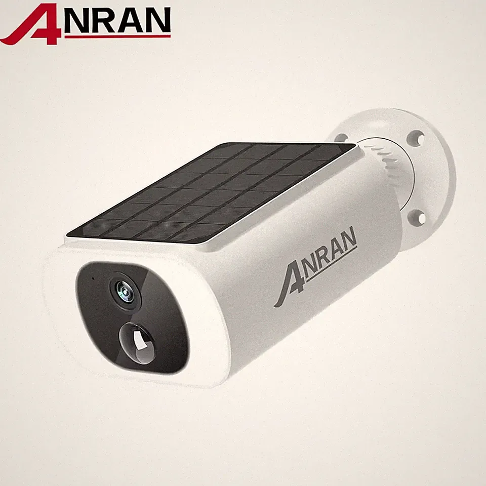 ANRAN WLAN WLAN Überwachungskamera 3MP CCTV Solar Powered Energy IP66 Outdoor