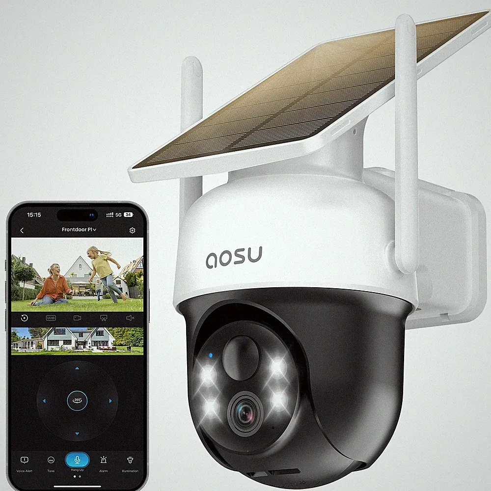 aosu 2K D1 Solar Überwachungskamera Outdoor Wireless 3MP Auto Human Tracking Fixed