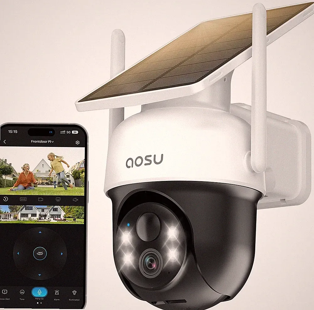 AOSU 2K Solar 3MP 360 PIR