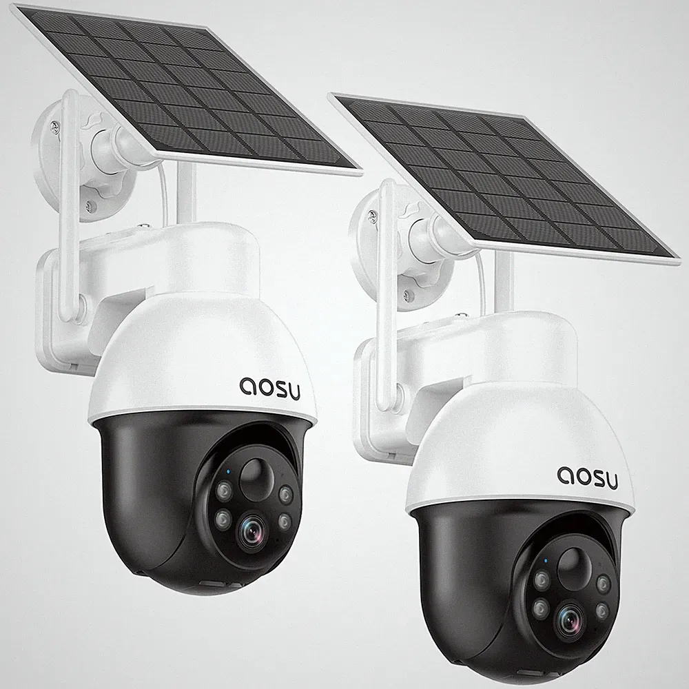 aosu 3K Überwachungskamera Außen Funk 360° Panorama PTZ 5MP WLAN Kameras