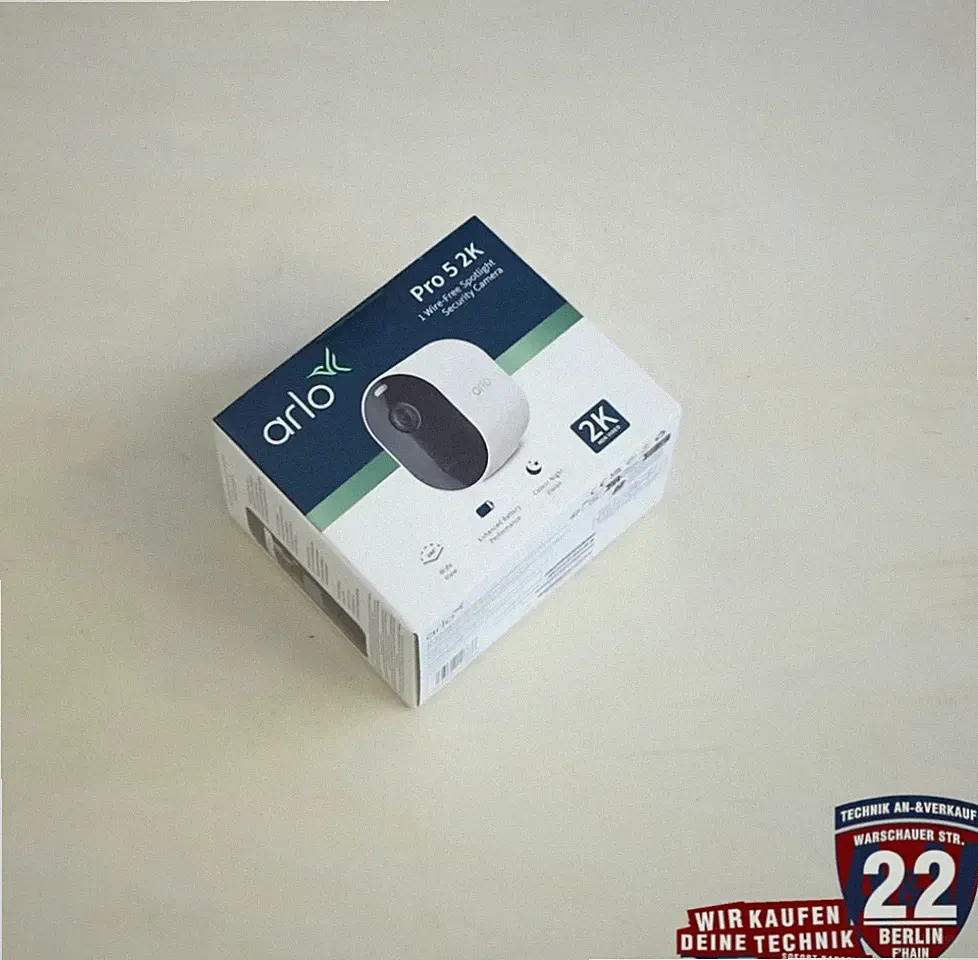 Arlo Pro 5 2K Überwachungskamera Aussen WLAN HDR, 160° Kabellos - Weiß (NEU&OVP)