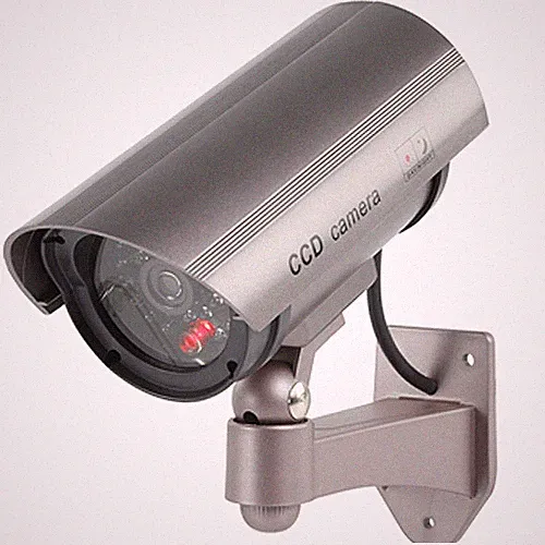 Attrappe Fake CCTV Überwachungskamera LED IP44 Innen Außen Lockvogel Imitat